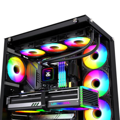 360 溫度顯示 ARGB 一體式水冷AIO CPU 散熱器 多平台通用AIO Cooler-W：圖片 5