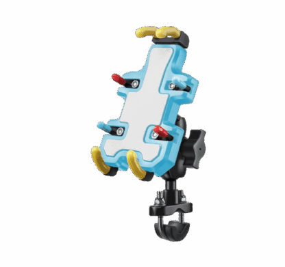 八爪手機支架車把防盜款(藍色)